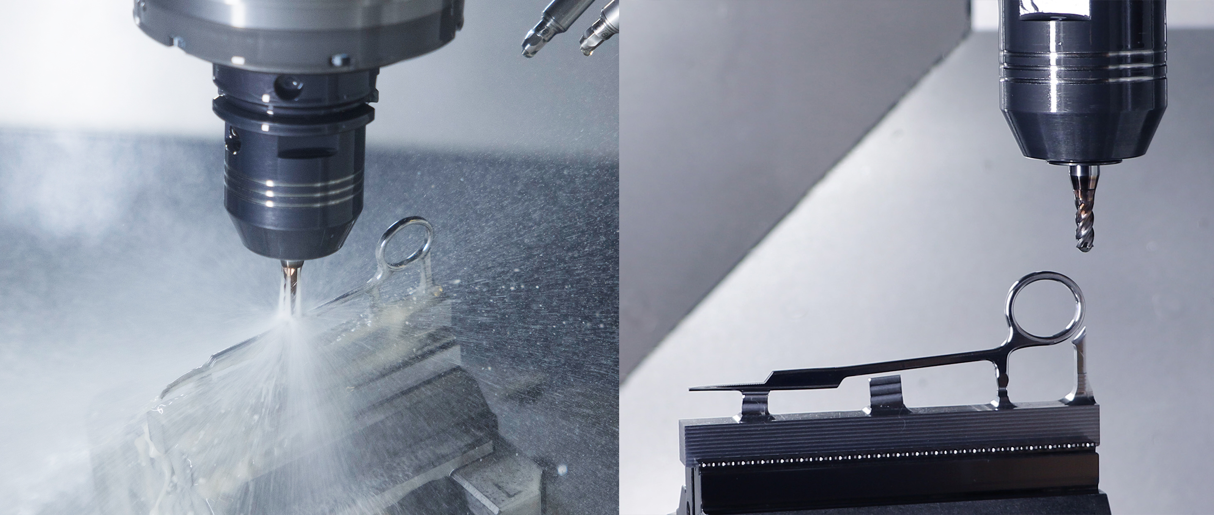 Hemostatic clamp machining