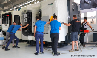 The arrival of the new machine
